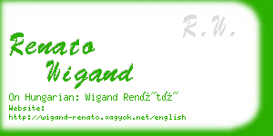 renato wigand business card